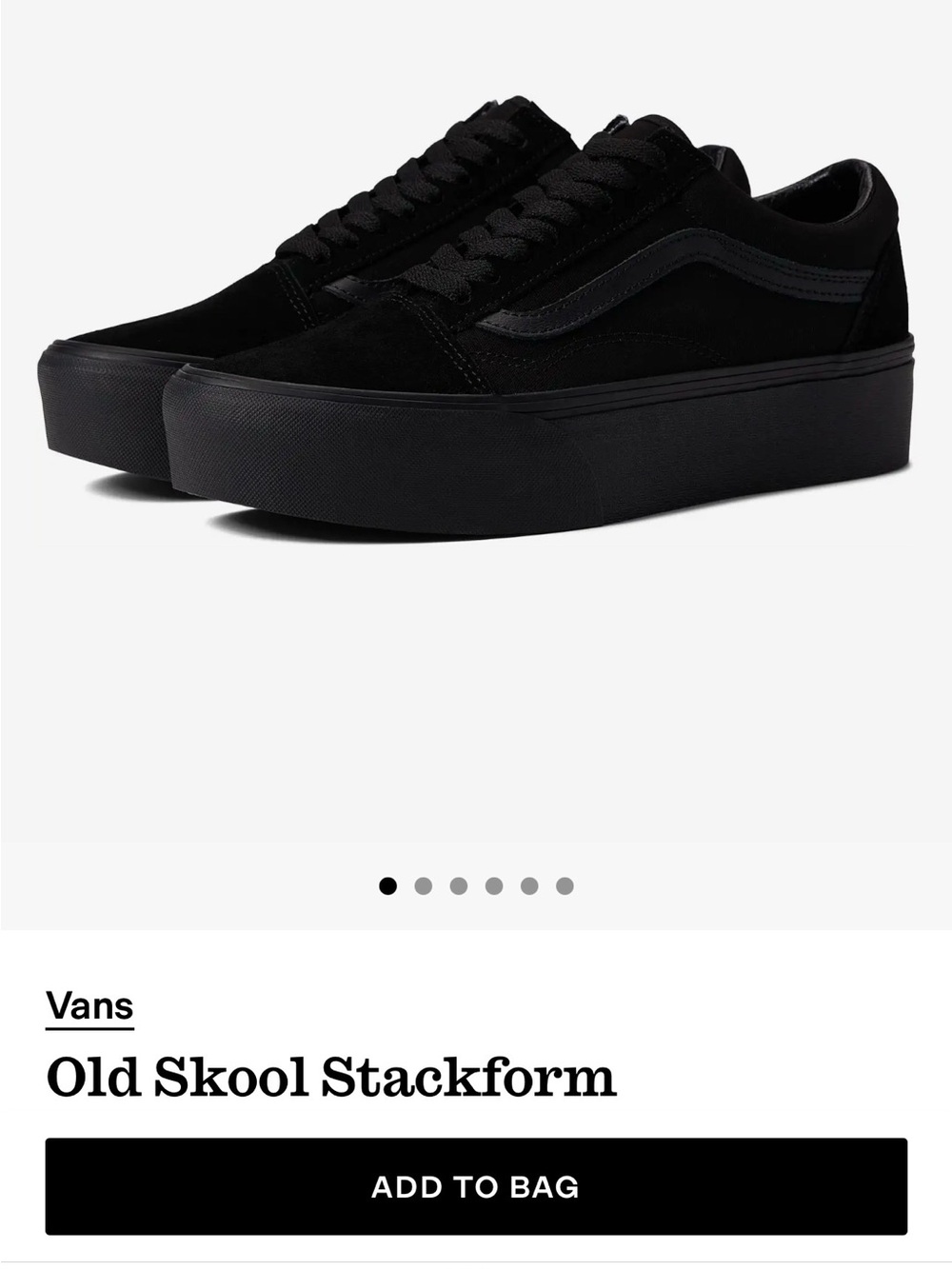 NWOB Vans Old Skool Stackform Platform Sneakers